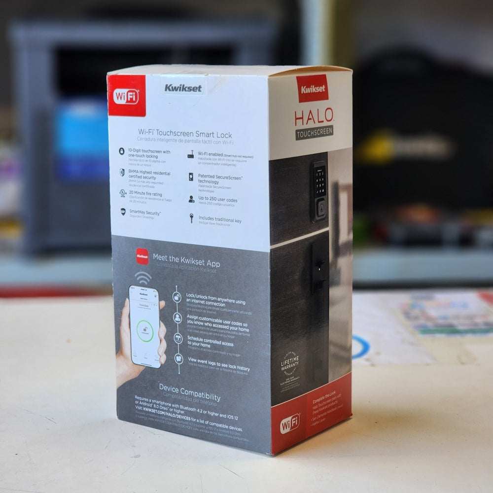 HALO Matte Black Touchscreen WiFi Keypad Electronic HALO Matte Black Touchscreen WiFi Keypad Electronic